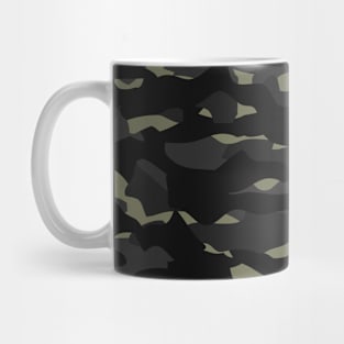 Cool Camouflage Pattern - Dark Black, Shades of Grey and Beige Mug